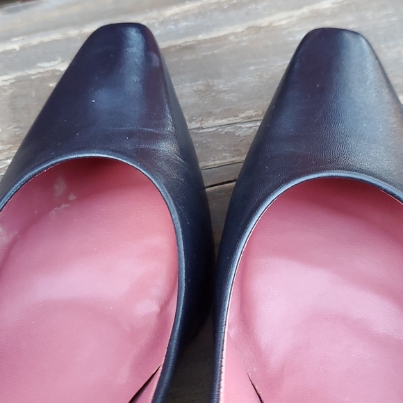 Vintage 1990s Etienne Aigner Pumps. Size 8 M. LNGUC. Made in Spain. Black. - Picture 3 of 11